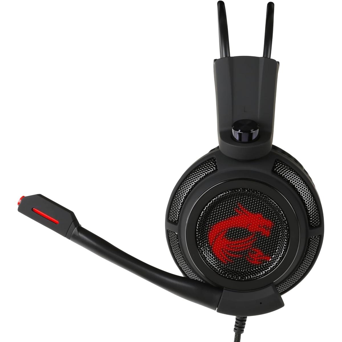 MSI DS502, Enhanced Virtual 7.1 Surround Sound, Ergonimic Design, Gaming Headset MSI DS502, Enhanced Virtual 7.1 Surround Sound, Ergonimic Design, Gaming Headset
